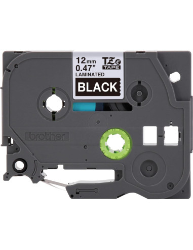 Cinta de Etiqueta Brother P-Touch TZe335 Blanca sobre Negra 12mm