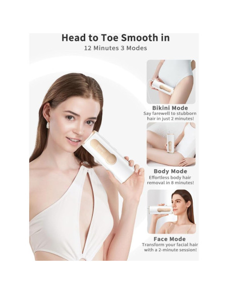 Depiladora láser IPL AMOTAOS PB2 con enfriamiento y rápida