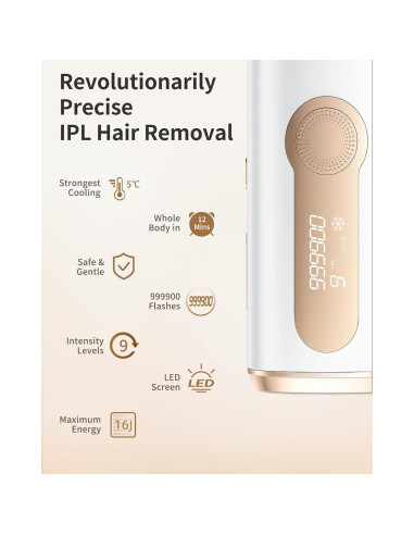 Depiladora láser IPL AMOTAOS PB2 con enfriamiento y rápida