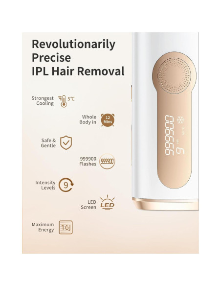 Depiladora láser IPL AMOTAOS PB2 con enfriamiento y rápida