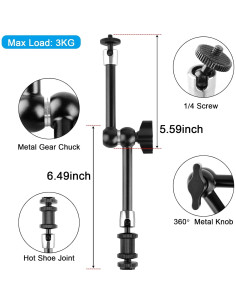 Brazo Mágico Articulado 28 cm ChromLives con Super Abrazadera 2