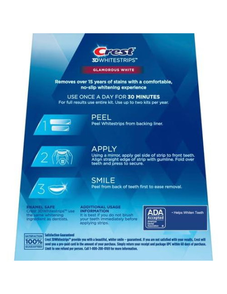 Crest 3D White Luxe Kit Blanqueamiento Dental 28 Tiras