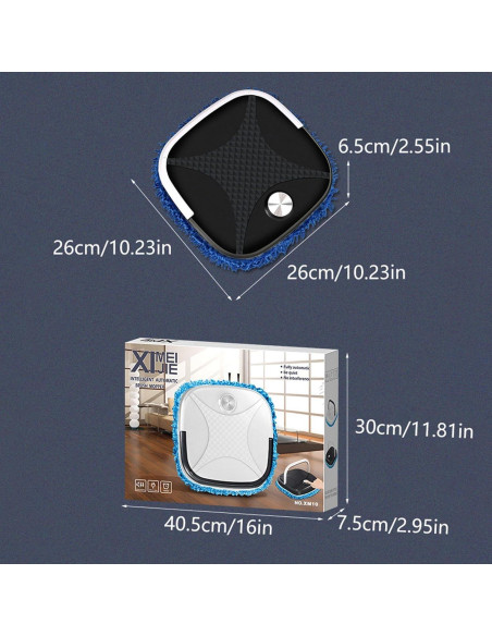 Robot de Limpieza Inteligente Genérico Mopa USB Negro 1.03 kg