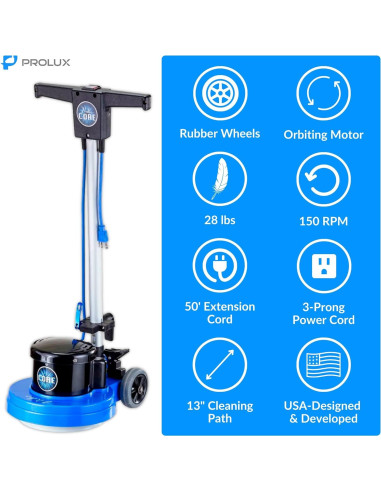 Prolux Core Pulidor y Limpiador de Suelos 33 cm 150 RPM