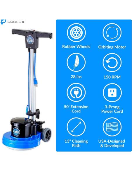Prolux Core Pulidor y Limpiador de Suelos 33 cm 150 RPM