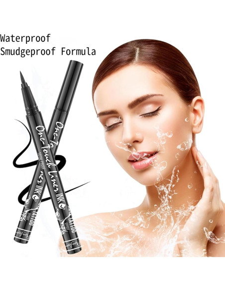 Paquete Triple de Eyeliner Líquido Hipoalergénico MARIA AYORA - Negro Clásico