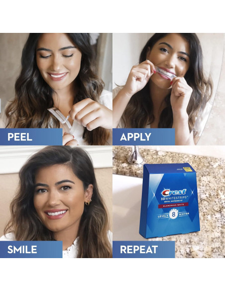 Crest 3D White Luxe Kit Blanqueamiento Dental 28 Tiras