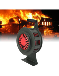 Sirena de Manivela Dpofirs 125dB Alarma Portátil de Emergencia 2