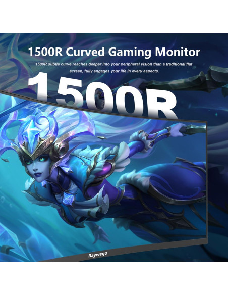 Monitor Curvo 34" Raywego UWQHD 165Hz 300cd/m FreeSync