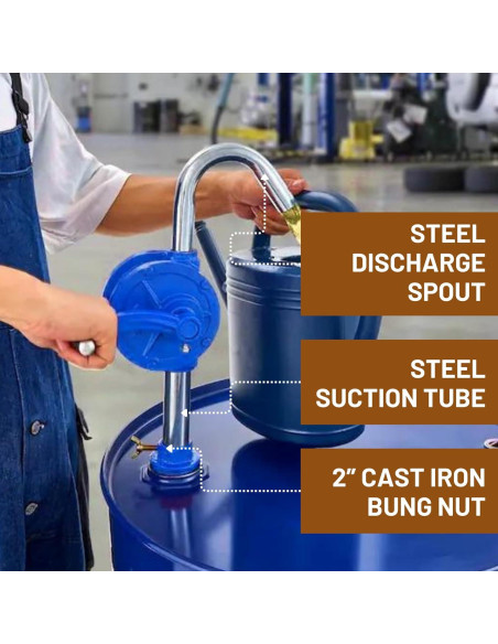 Bomba de Barril Rotativa EXXO 8814 - Hierro Fundido 5.8 kg