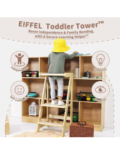 Torre de Aprendizaje Montessori Damoch Ajustable para Niños 2