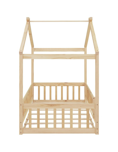 Cama Casa Twin Bellemave con Techo y Cerca Natural