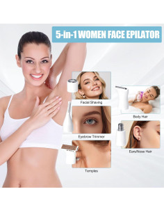Depilador Facial Pluxy Epil Pro 3.0 5 en 1 Recargable 2