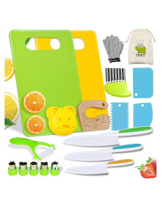 Set de Cocina Montessori ZDCZ 20 Piezas para Niños 2-8 Años