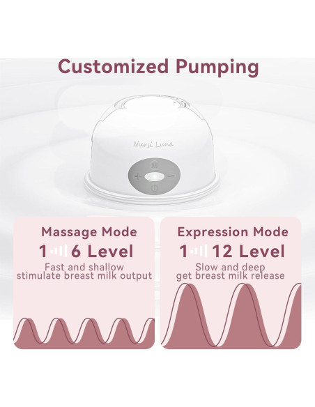Extractor de Leche Eléctrico Manos Libres Nursi Luna YY-A46