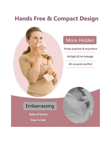 Extractor de Leche Eléctrico Manos Libres Nursi Luna YY-A46