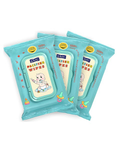 Toallitas para Chupetes Dr. Fischer 100% Naturales 20.32x11.43cm