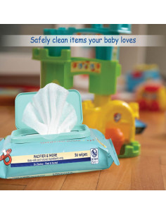 Toallitas para Chupetes Dr. Fischer 100% Naturales 20.32x11.43cm 2