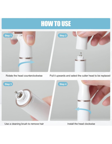 Depilador Facial Pluxy Epil Pro 3.0 5 en 1 Recargable