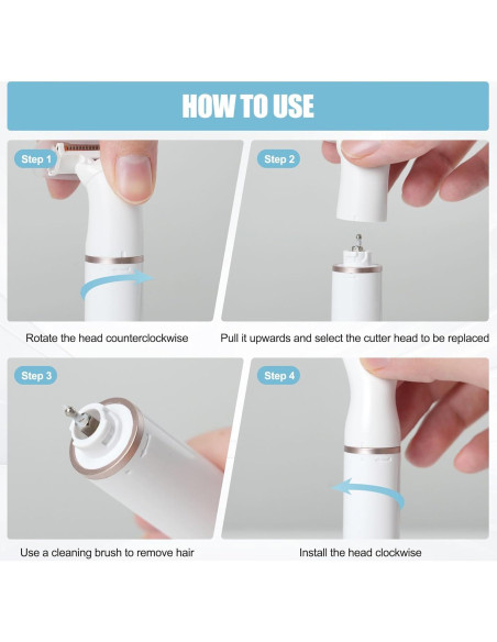 Depilador Facial Pluxy Epil Pro 3.0 5 en 1 Recargable