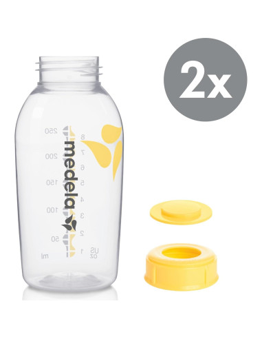 Botellas de almacenamiento de leche materna Medela 250ml - 2 unidades