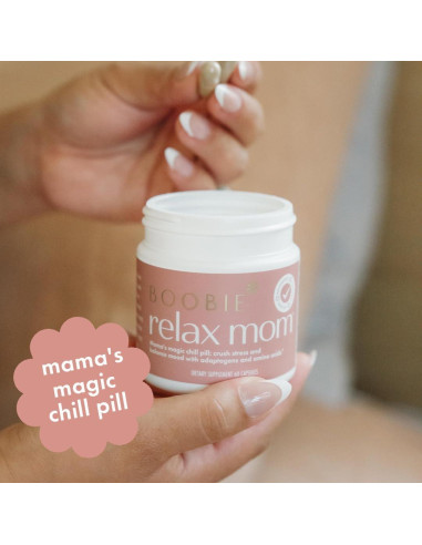 Suplemento Boobie Relax Mom para Estrés Postparto - 60 Cápsulas