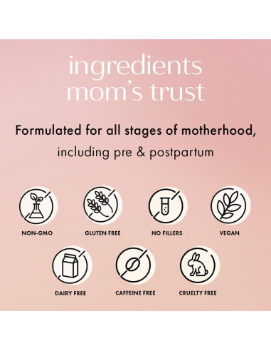 Suplemento Boobie Relax Mom para Estrés Postparto - 60 Cápsulas
