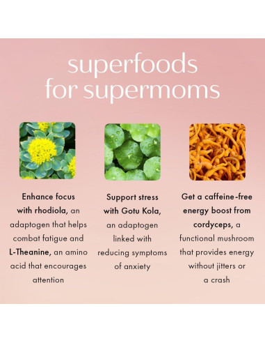 Suplemento Boobie Relax Mom para Estrés Postparto - 60 Cápsulas