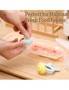 Bandeja de Silicona Nibble Haakaa + Cucharas para Bebés 113g 2