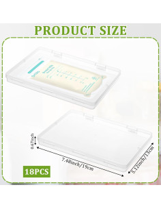 Organizador de Almacenamiento de Leche Materna Sibosen 18 Pcs 2