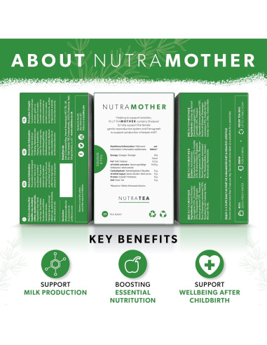 Té Herbal Nutra Tea para Lactancia - 20 Bolsitas - Aumenta Leche Materna