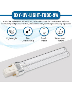 Lámpara UV 9W OXYFUL G23 para Acuario y Estanque 2