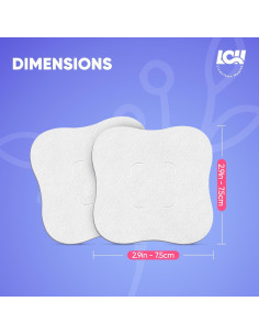 16 Almohadillas de Hidrogel para Pezones Livaclean 7.6x7.6cm 2