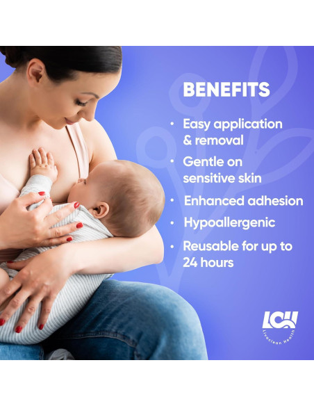 16 Almohadillas de Hidrogel para Pezones Livaclean 7.6x7.6cm