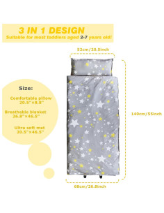 Alfombra de Siesta Hi Sprout con Almohada y Manta Suave 2