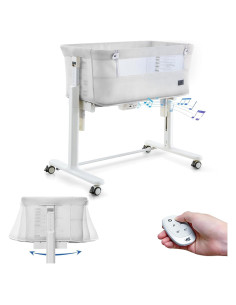 Cuna Mecedora Automática VaVaSoo Blanca 3 en 1 Ajustable