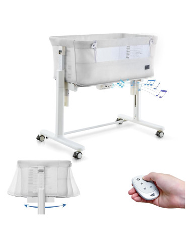 Cuna Mecedora Automática VaVaSoo Blanca 3 en 1 Ajustable