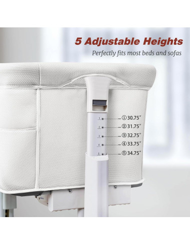 Cuna Mecedora Automática VaVaSoo Blanca 3 en 1 Ajustable