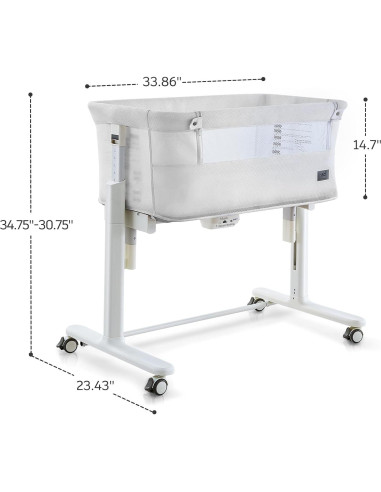 Cuna Mecedora Automática VaVaSoo Blanca 3 en 1 Ajustable