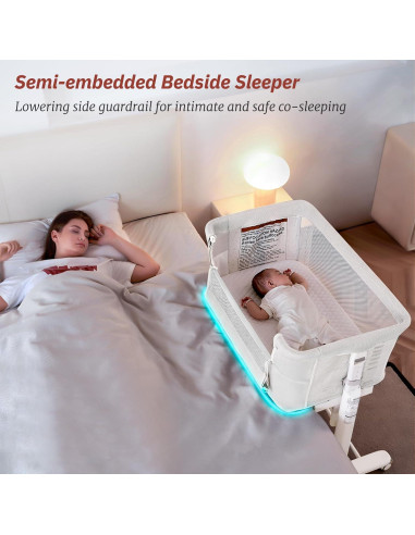 Cuna Mecedora Automática VaVaSoo Blanca 3 en 1 Ajustable