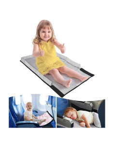 Cama de avión portátil FiveStarBaby para niños - Gris