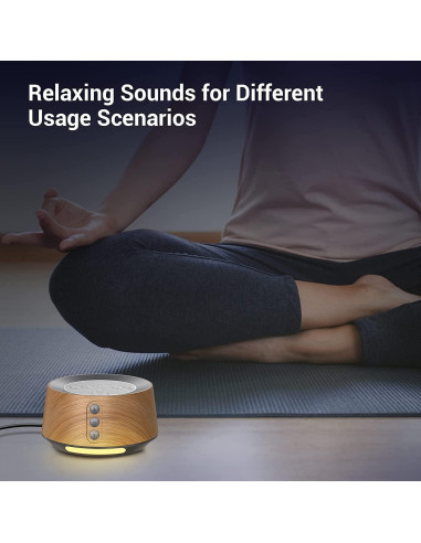 Máquina de Ruido Blanco BGOVERSS T126L con 20 Sonidos y Luz