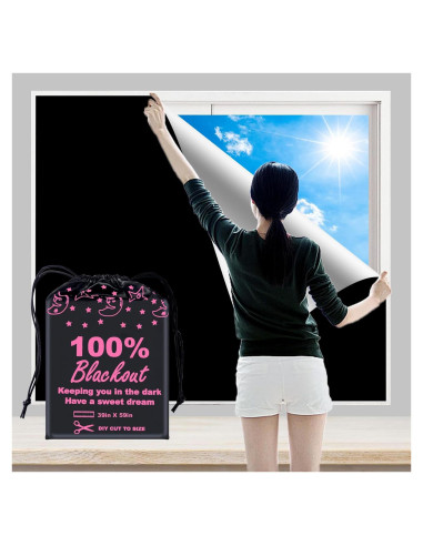 Cortina Blackout BoxElfos 99x150cm Aislamiento Térmico