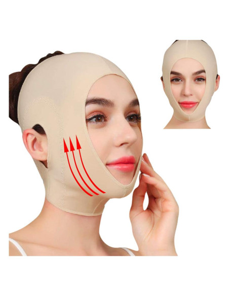 Cinta Reutilizable Antisnoring HERSONG para Doble Mentón L