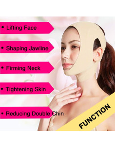 Cinta Reutilizable Antisnoring HERSONG para Doble Mentón L 2