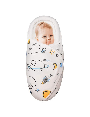 Manta de Envoltura para Bebés Knirose 100% Algodón 0-3 Meses