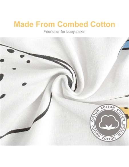 Manta de Envoltura para Bebés Knirose 100% Algodón 0-3 Meses