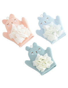 Guantes de Baño Magik Baby Kids Conejo - 3 Paquete