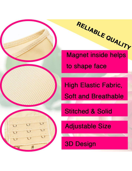 Cinta Reutilizable Antisnoring HERSONG para Doble Mentón L