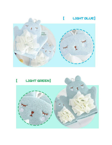 Guantes de Baño Magik Baby Kids Conejo - 3 Paquete